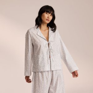 Cotton Pajama Shirt - Blue