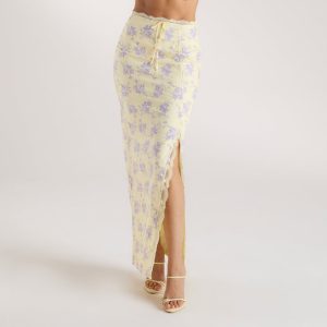 Eledora Maxi Skirt - Yellow