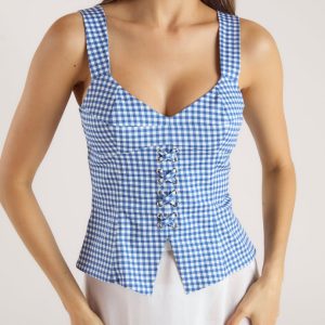Corset Top - Blue