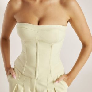 Bandeau Corset Top - Buttermilk