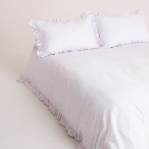 Frill Edge Duvet Cover - Lilac Floral