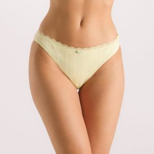 Pointelle Briefs - Buttercup Yellow