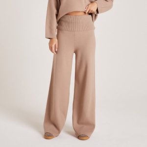 Knitted Pants - Mink