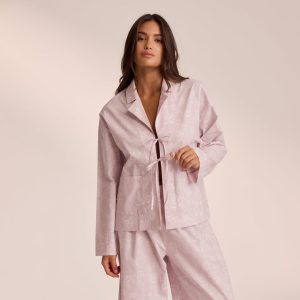 Cotton Pajama Shirt - Lilac