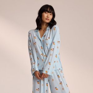 Modal Pajama Shirt - Blue