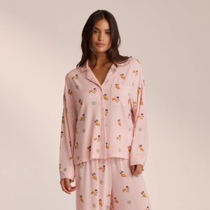 Modal Pajama Shirt - Pink