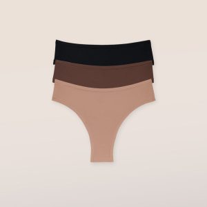 Nude Brazilian Briefs (3 Pack) - Multi